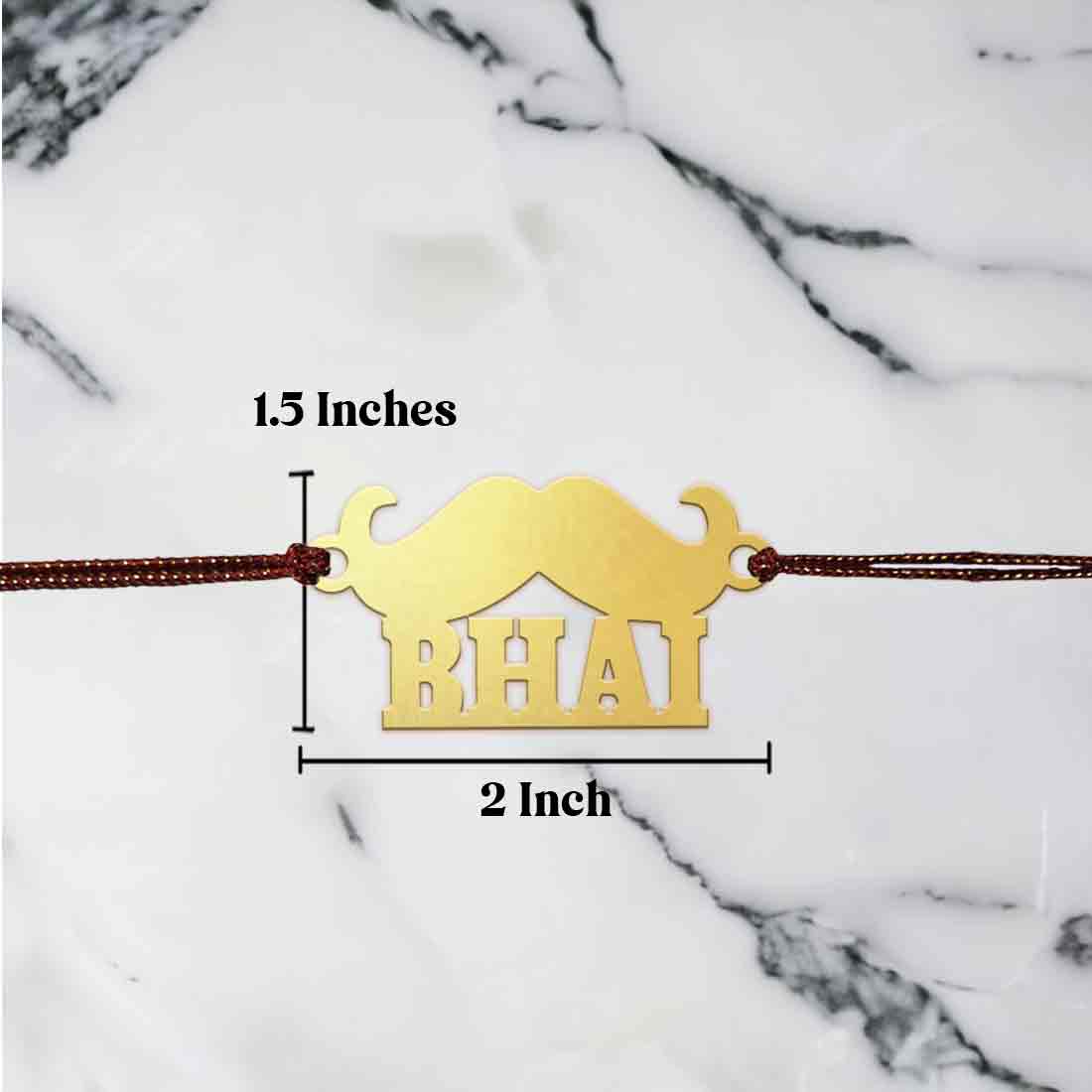 Unique Rakhis For Raksha Bandhan Stylish Acrylic Rakhi - BHAI - Image 2