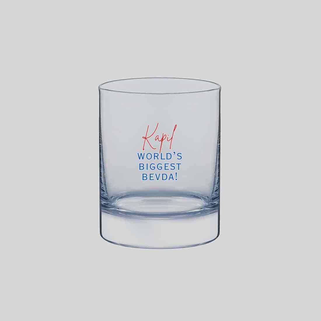 Unique Whiskey Glasses - Customized Name on Colored Printed Scotch Glass - Image 3