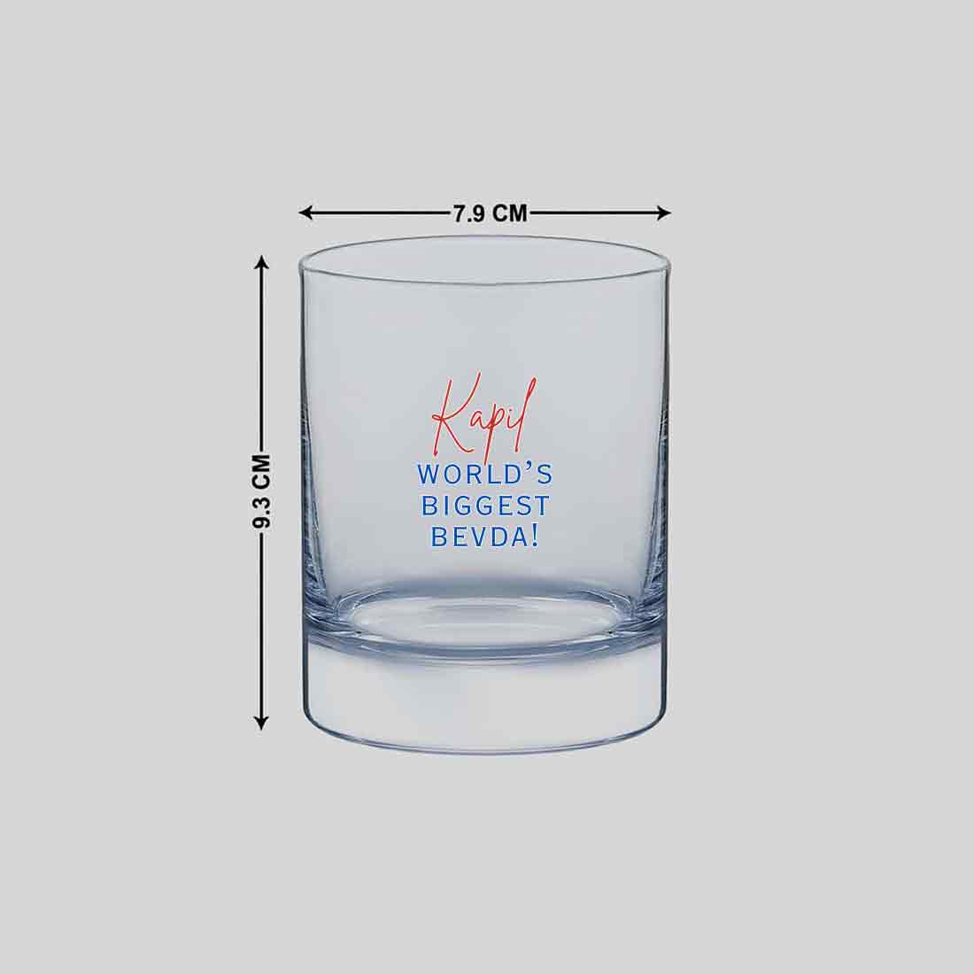 Unique Whiskey Glasses - Customized Name on Colored Printed Scotch Glass - Image 4