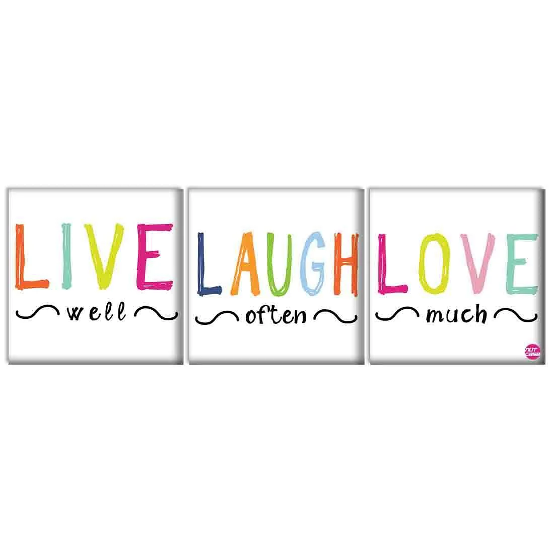 Wall Art Decor Panel For Home - Live Laugh Love