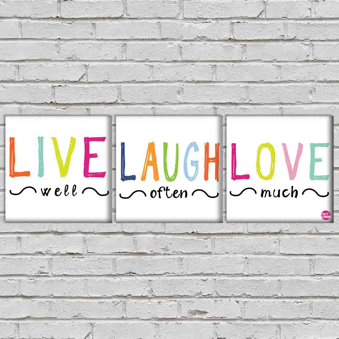 Wall Art Decor Hanging Panels Set Of 3 -well often much - Image 2