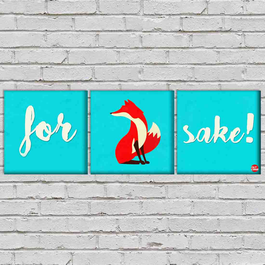 Wall Art Decor Hanging Panels Set Of 3 -for sake - Image 2