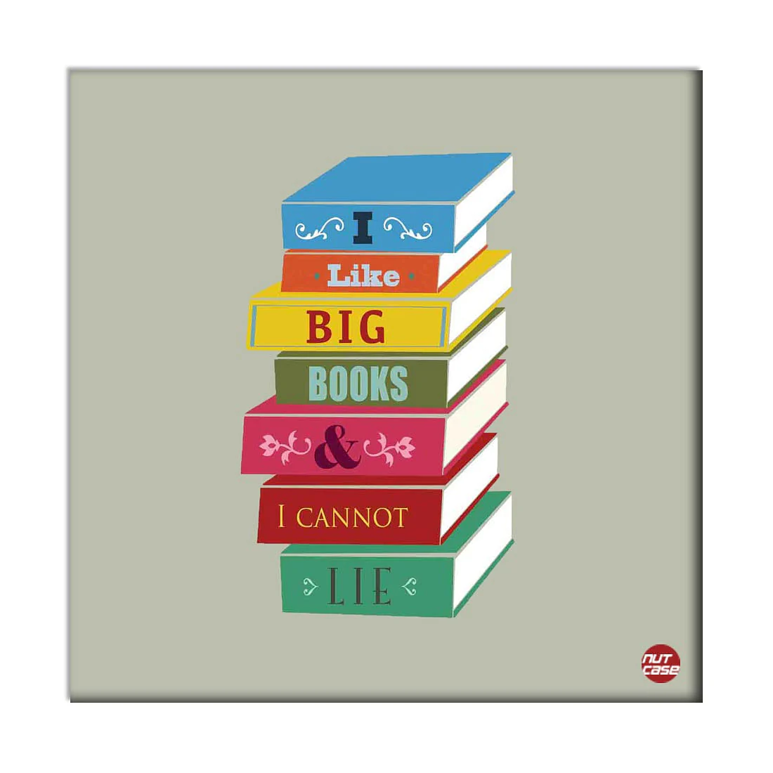 Wall Art Decor Panel For Home - I love big books