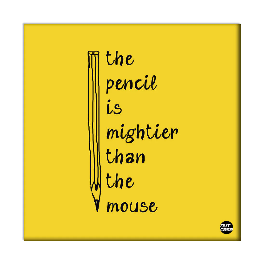 Wall Art Decor Panel For Home - The Pencil Yellow - Image 2