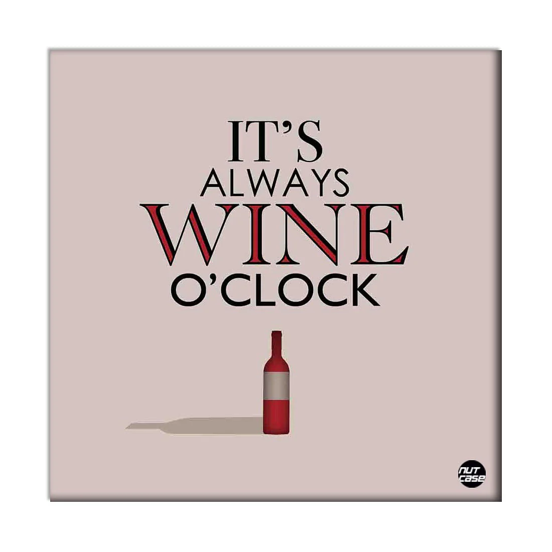 Wall Art Panels For Home Decor - Its Wine O'Clock White - Image 2