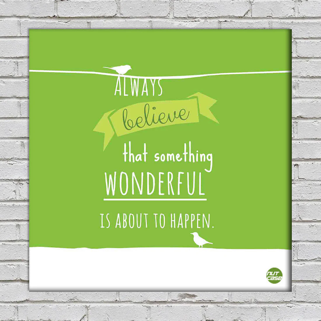 Wall Art Decor Hanging Panel -Always Believe