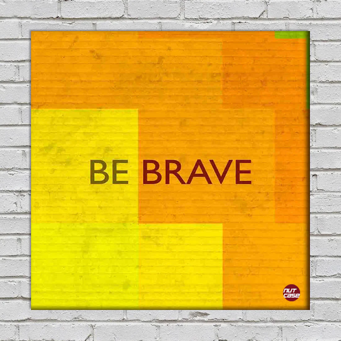 Designer Wall Art Room Decor  -  Be Brave Yellow - Image 2