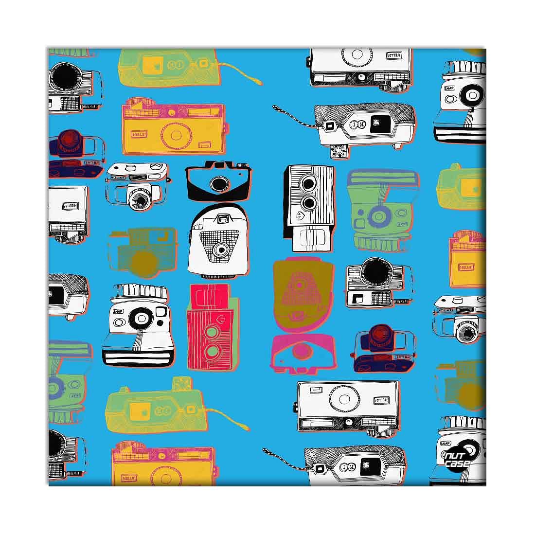 Wall Art Decor Panel For Home - Colourful shot cameras