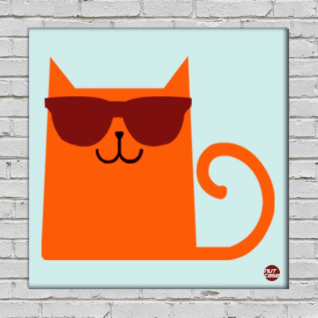 Wall Art Decor Hanging Panels - Cat Hipster - Image 2