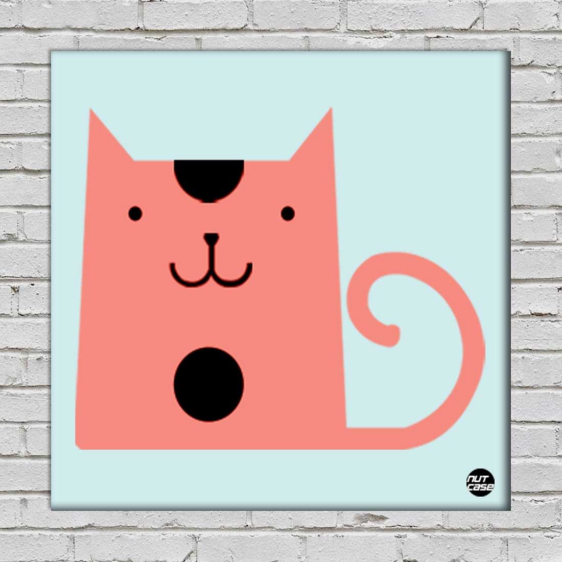 Wall Art Decor Hanging Panels - Pink Cat - Image 2