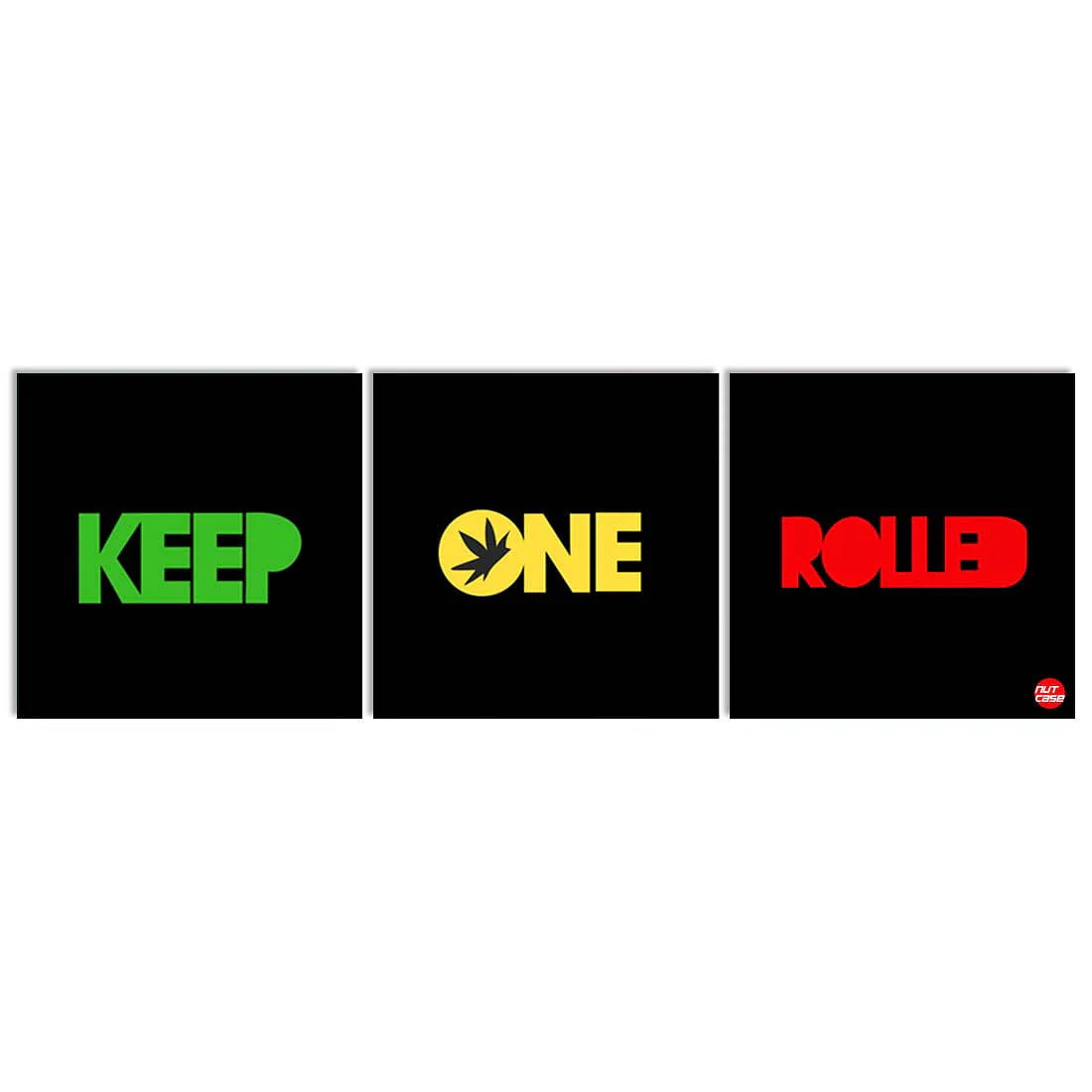 Wall Art Decor Hanging Panels Set Of 3 -Keep One Rolled - Image 2