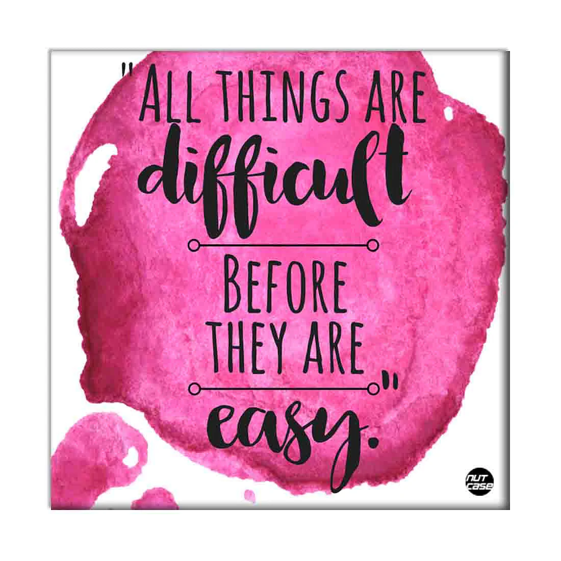 Wall Art Decor Panel For Home - All Things Are Difficult - Image 2