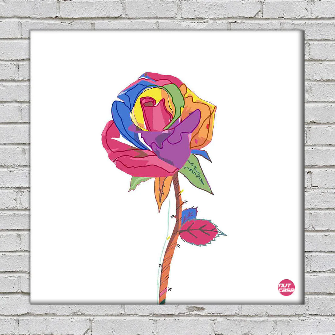 Wall Art Decor Panel For Home - Pop Art Rose