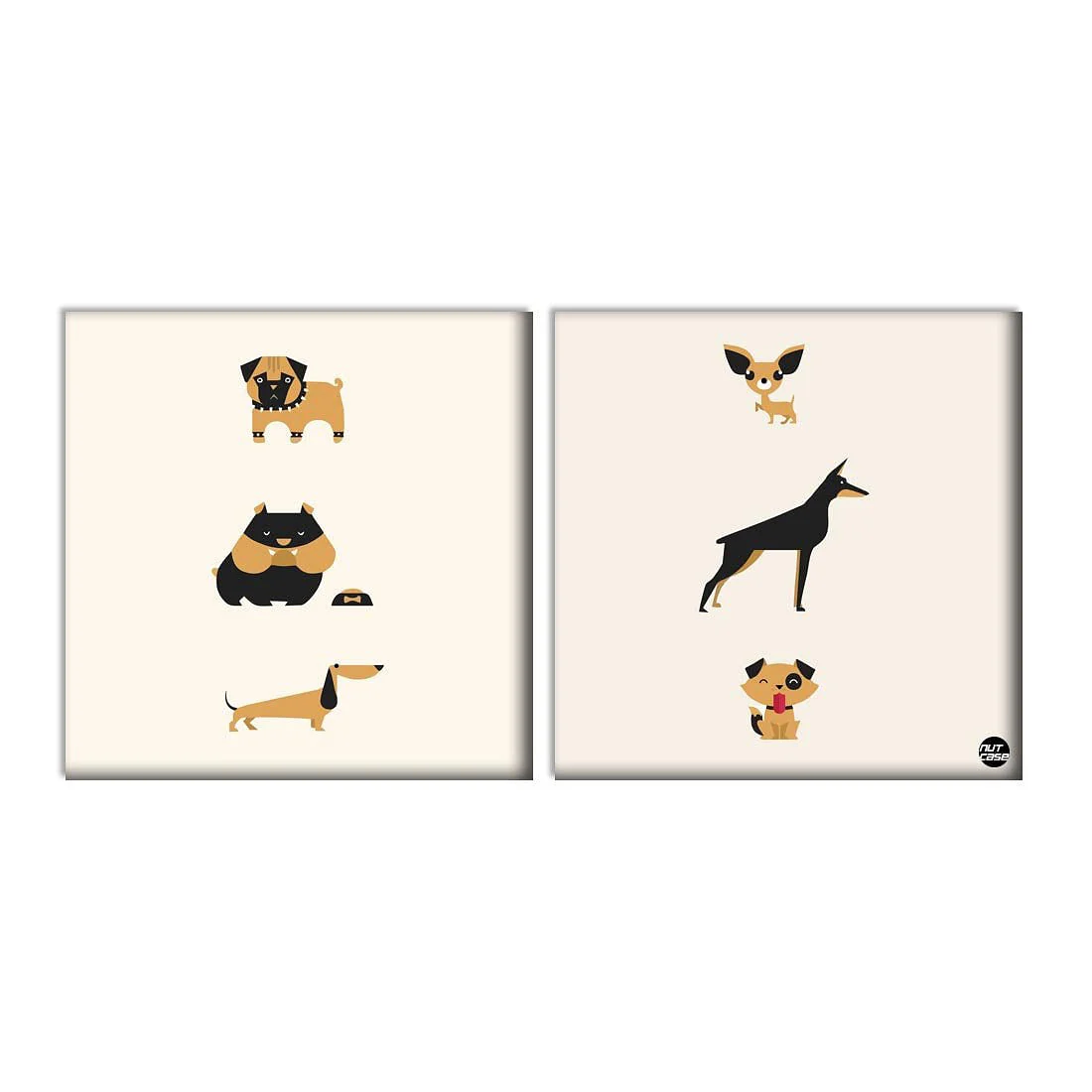 Wall Art Decor Panel For Home - Small Dogs