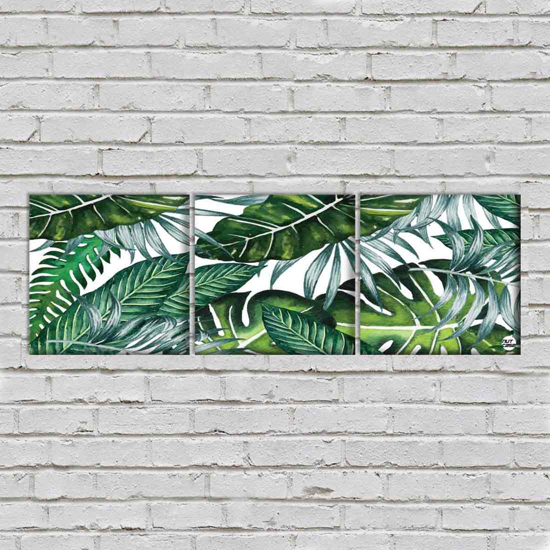 Wall Art Decor Hanging Panels Set Of 3 for Home Office - Monstera leaf - Image 12