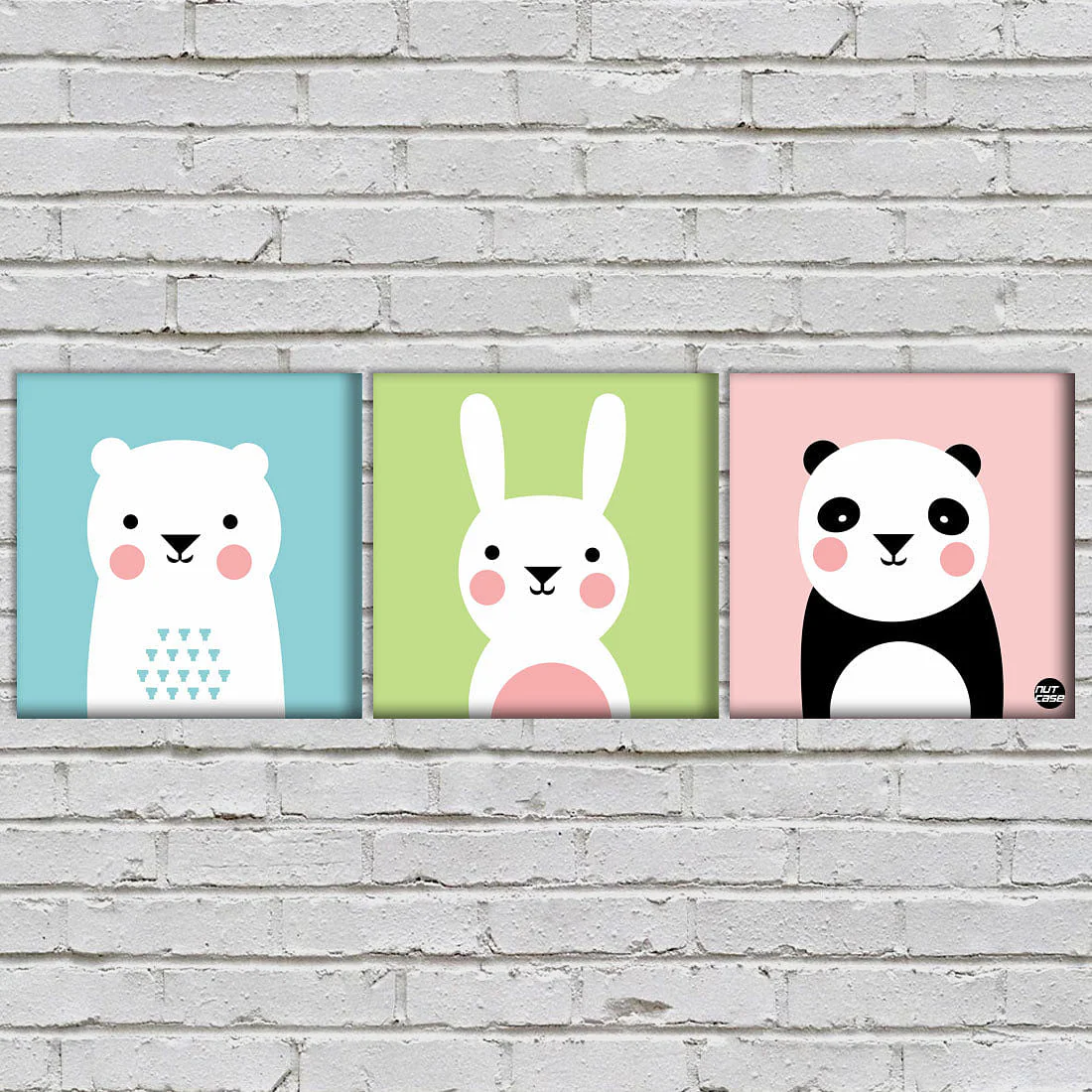 Home Wall Art Decor Hanging Panels Set Of 3 -Cute Beer