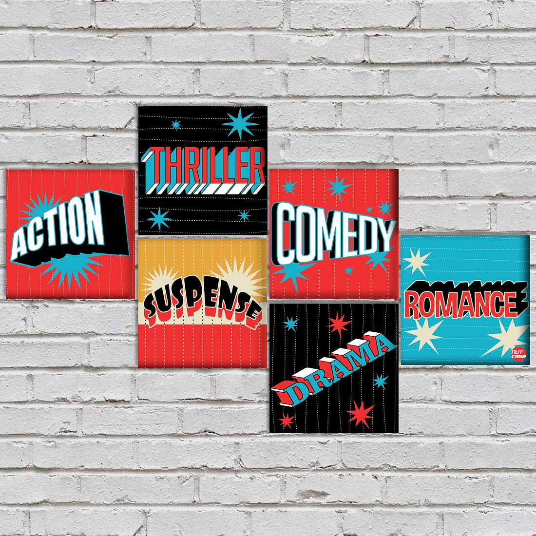 Wall Art Decor Panels Set Of 6 -  Filmy Only - Image 2
