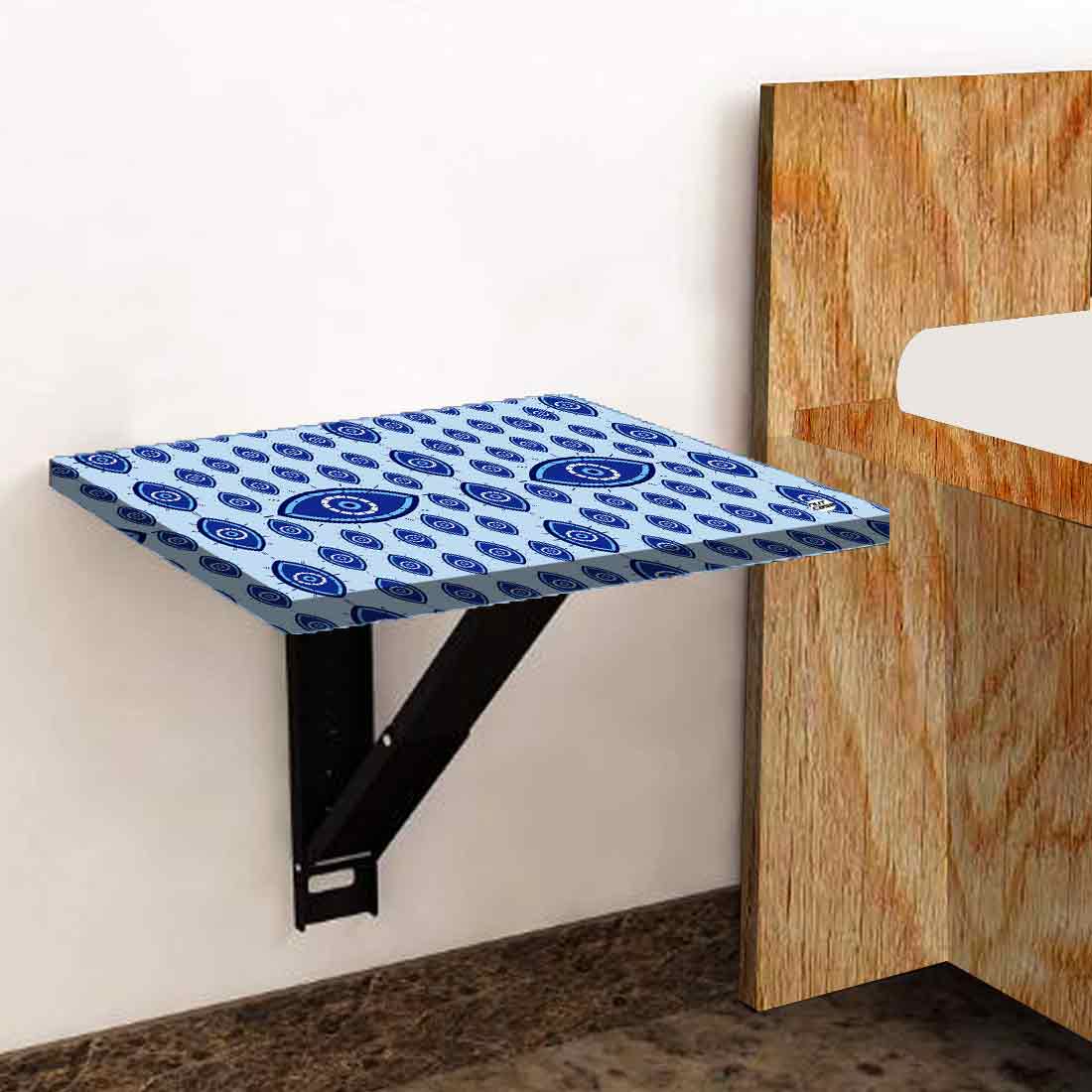 Fold Down Wall Hung Bedside Table with Desk for Laptop - Evil Eye Protector - Image 4