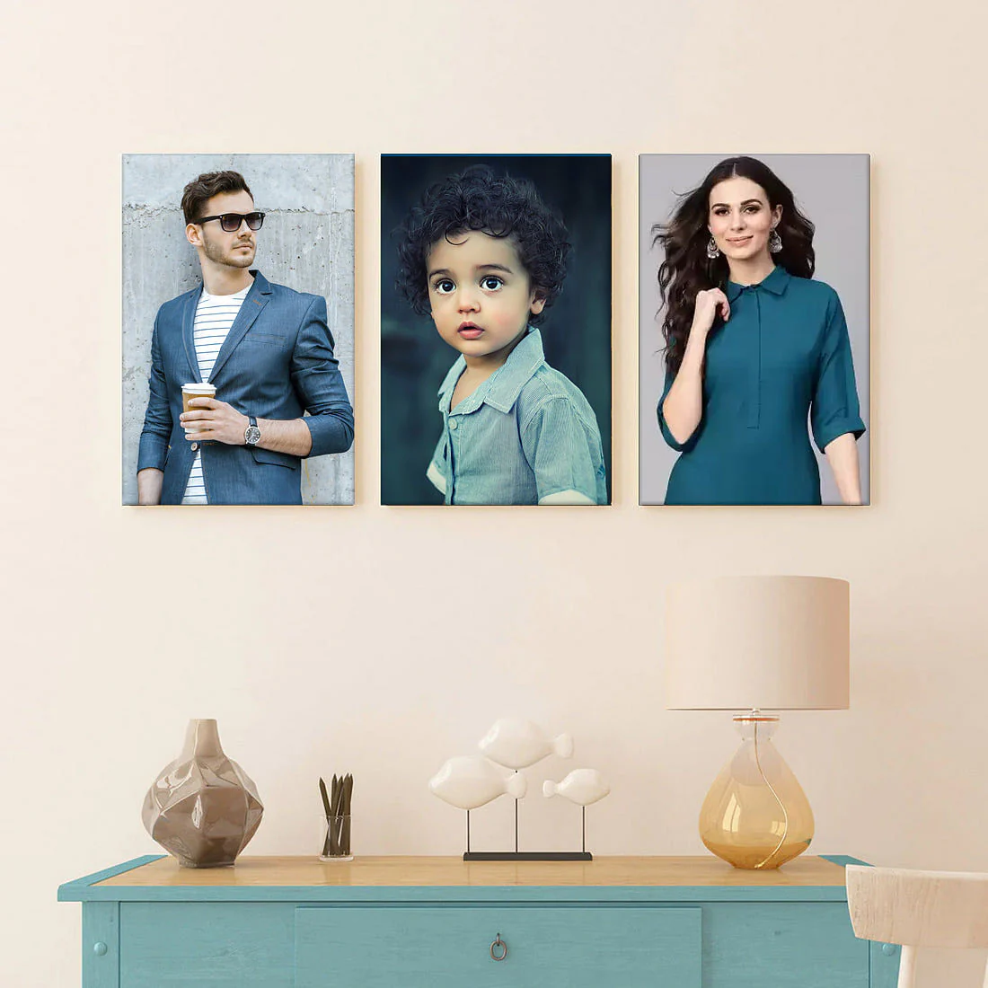 Personalized Wall Hanging Photo Family Picture Collage A3-Forever Photos-Add Pictures