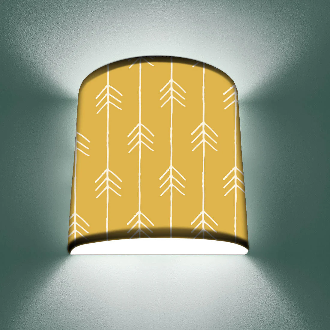 Yellow Wall Lamp Arc Shaped Bedside Lamps - Image 3