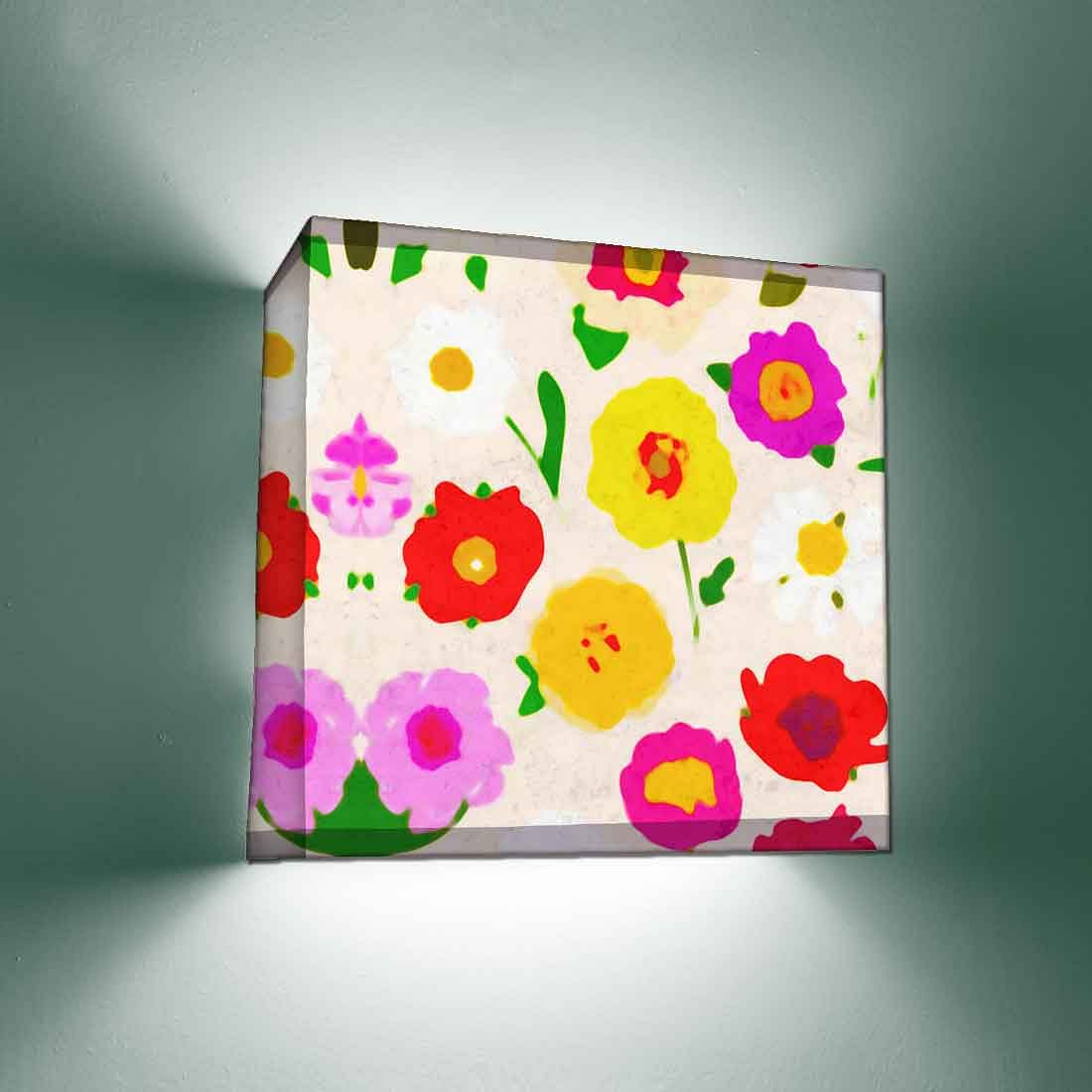 Floral Designer Wall Lamp - Watercolor Flower - Image 2
