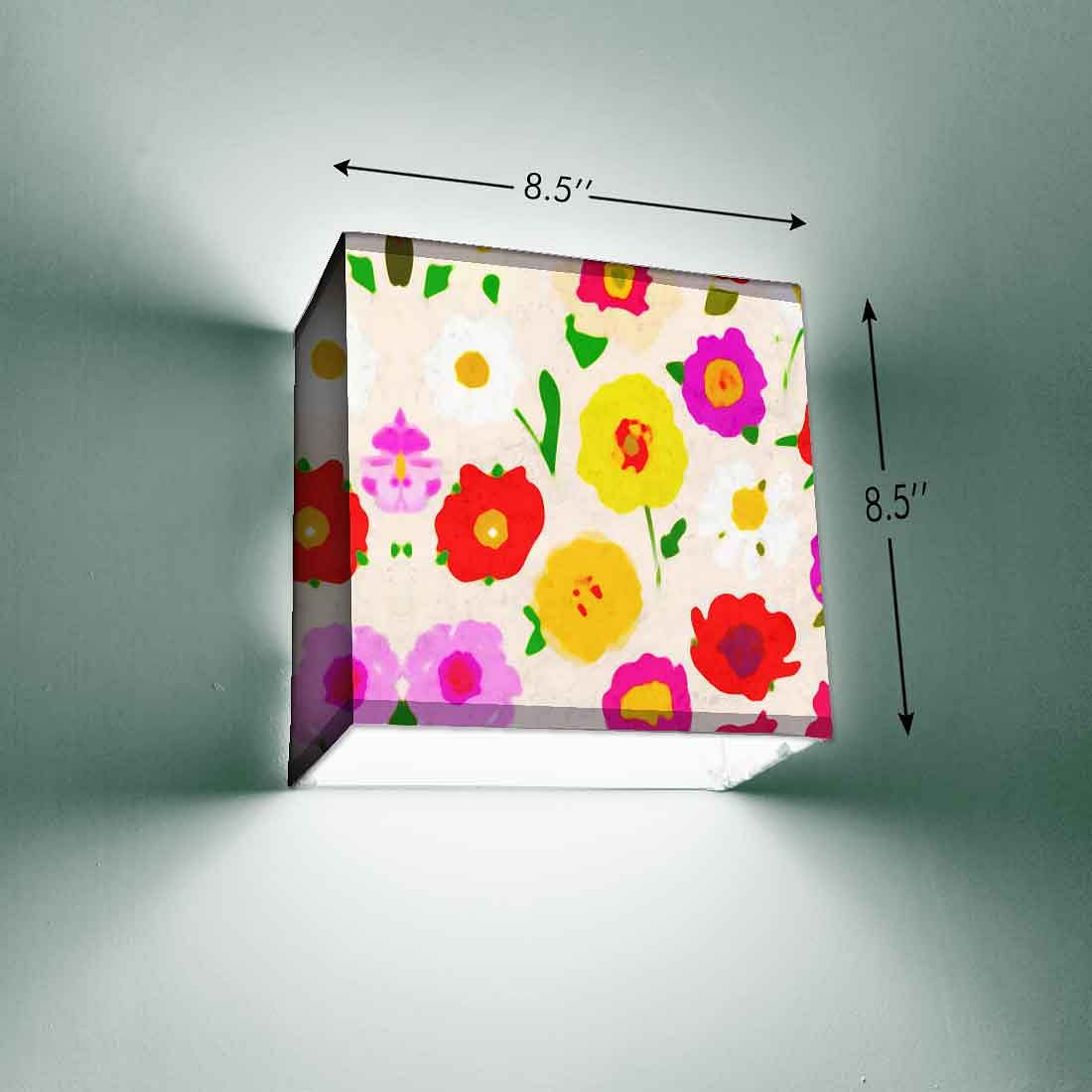 Floral Designer Wall Lamp - Watercolor Flower - Image 3