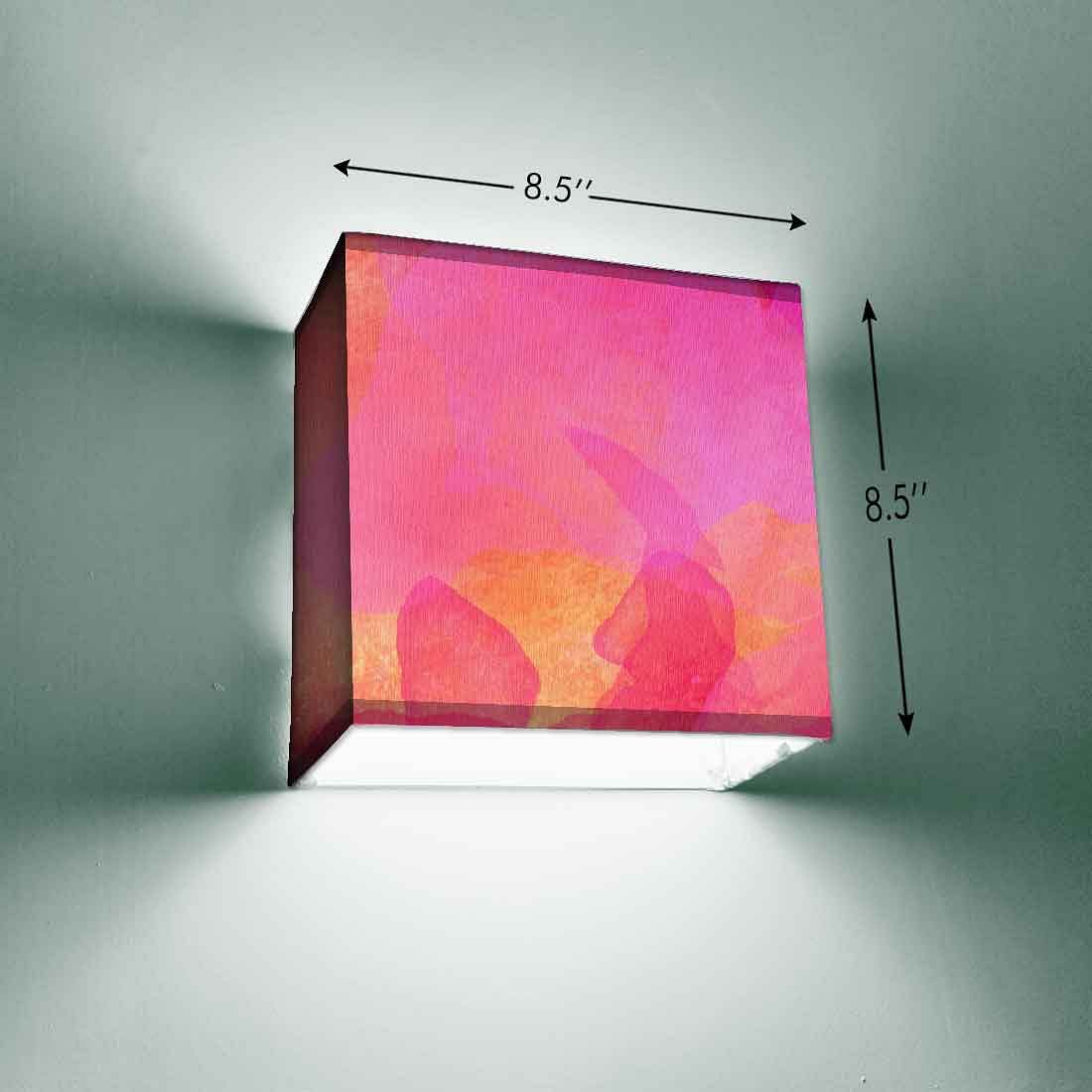 Pink Wall Lamp Square Shaped Lights - Image 3