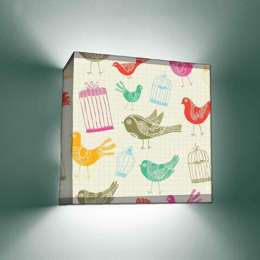 Designer Children's Bedroom Wall Lamp - Birds & Nest - Image 2