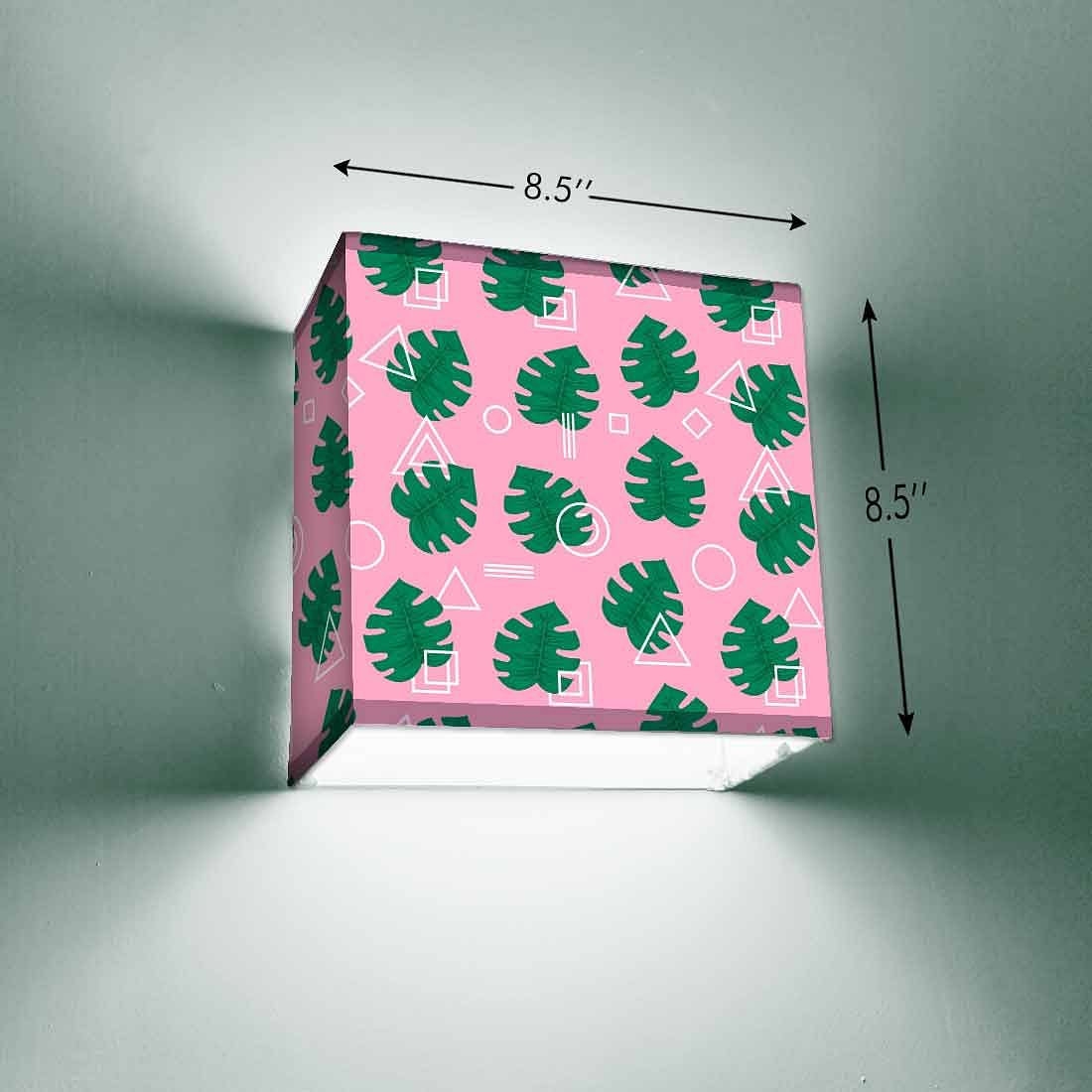 New Bedside Square Wall Lamp - Green Leaves - Image 3