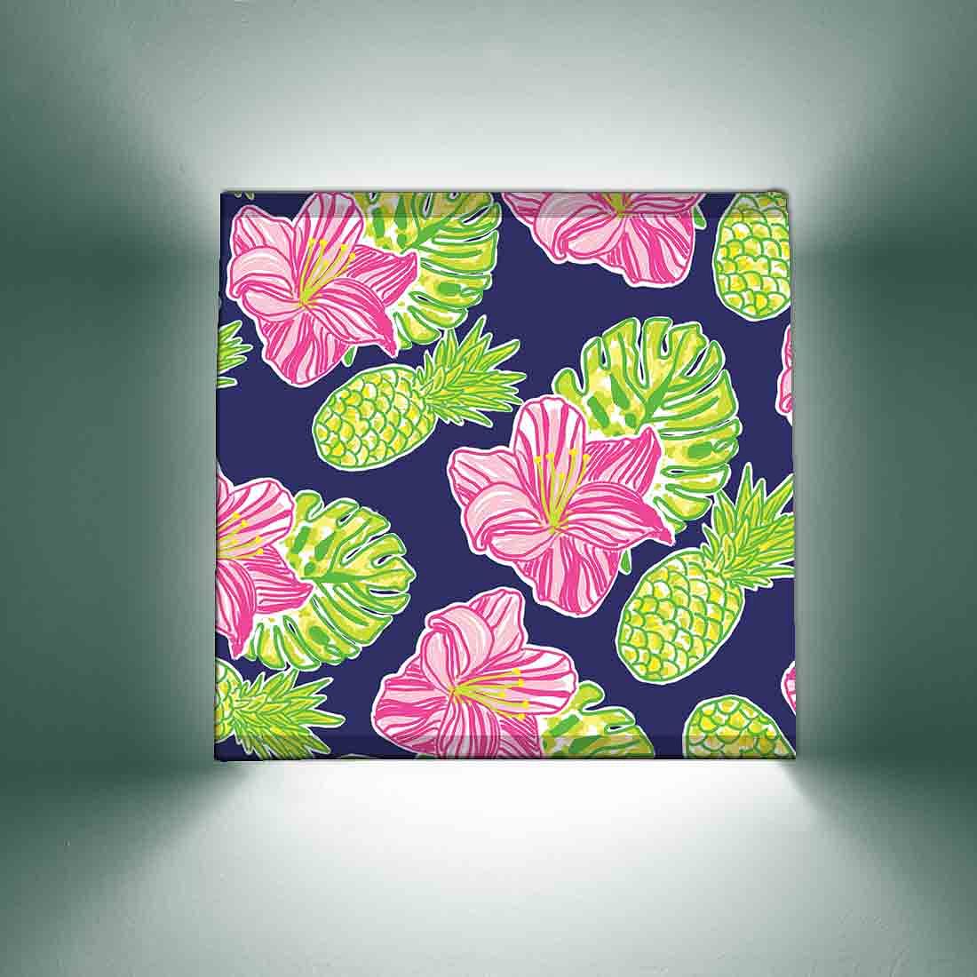Square Wall Lamps Bedroom Night Lights - Pineapple