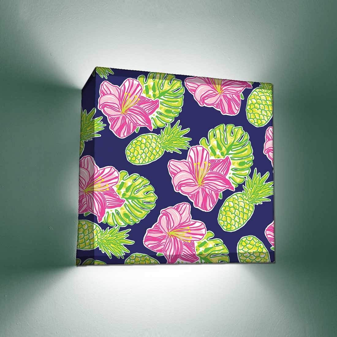 Square Wall Lamps Bedroom Night Lights - Pineapple - Image 2