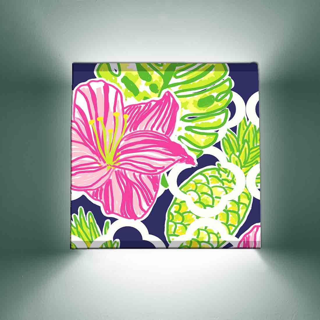 Modern Indoor Wall Lamp Night Light - Hibiscus