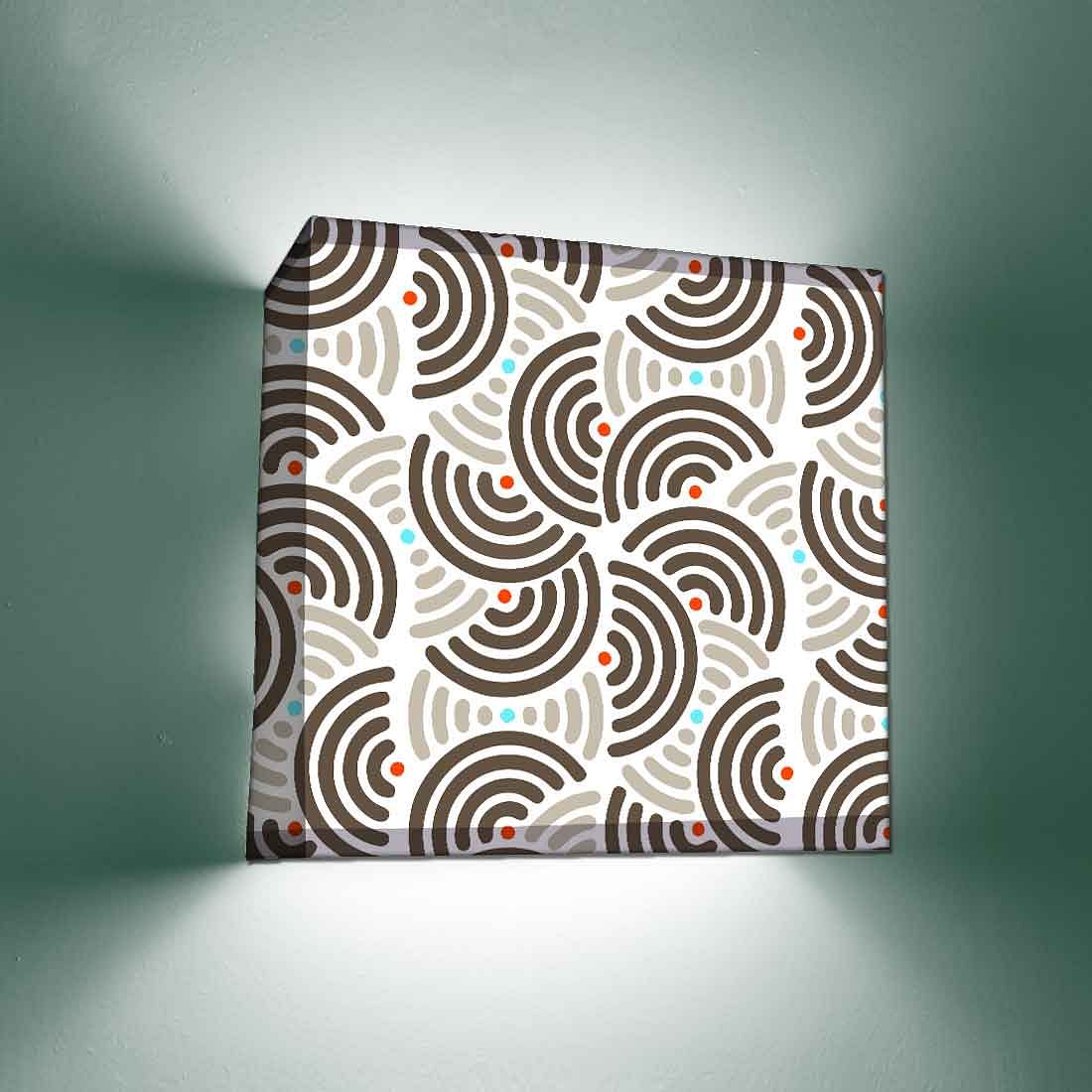Fancy Square Wall Lamp  -  Semi Pattern - Image 2