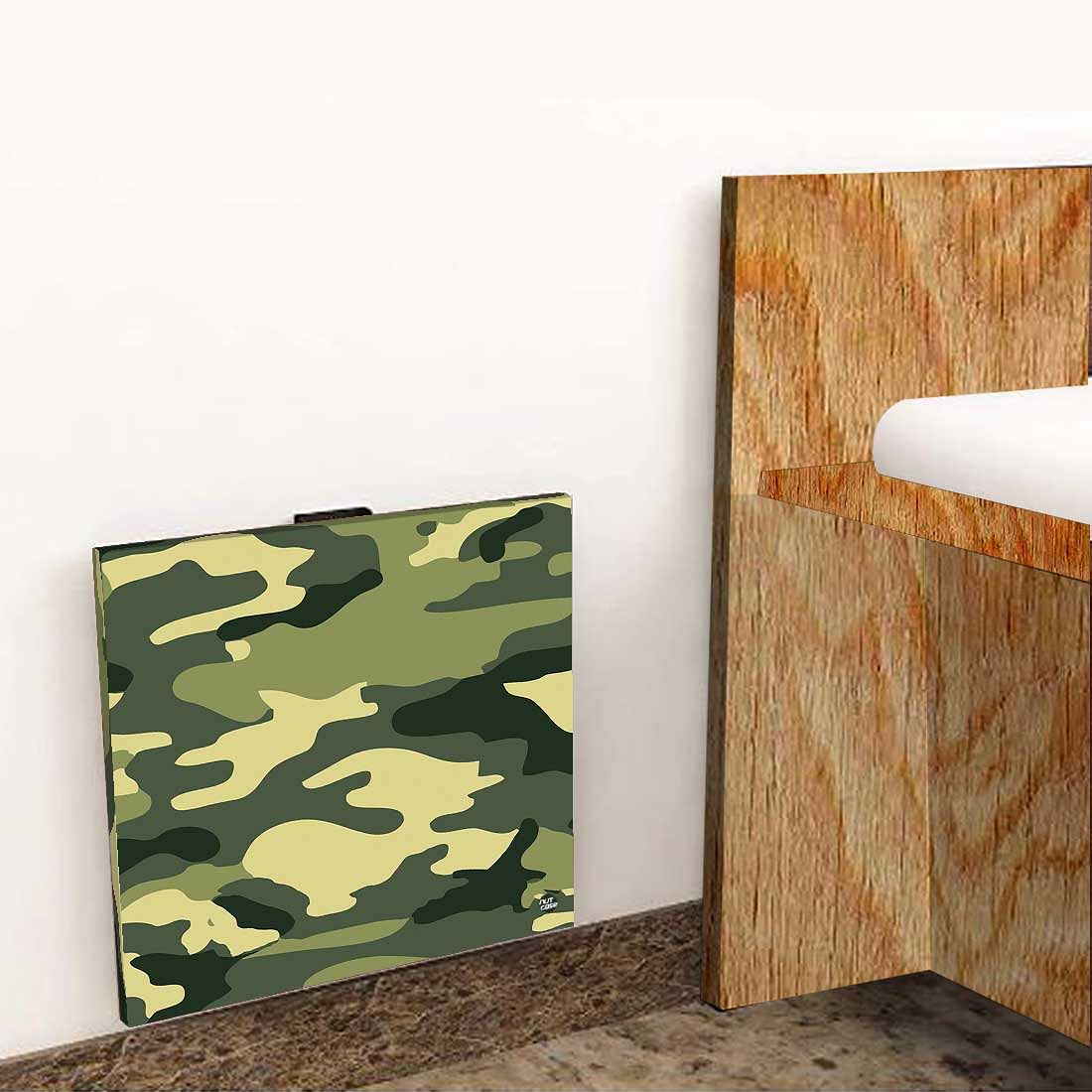 Folding Wall Mounted End Table For Bedroom    - Army Camouflage - Image 8