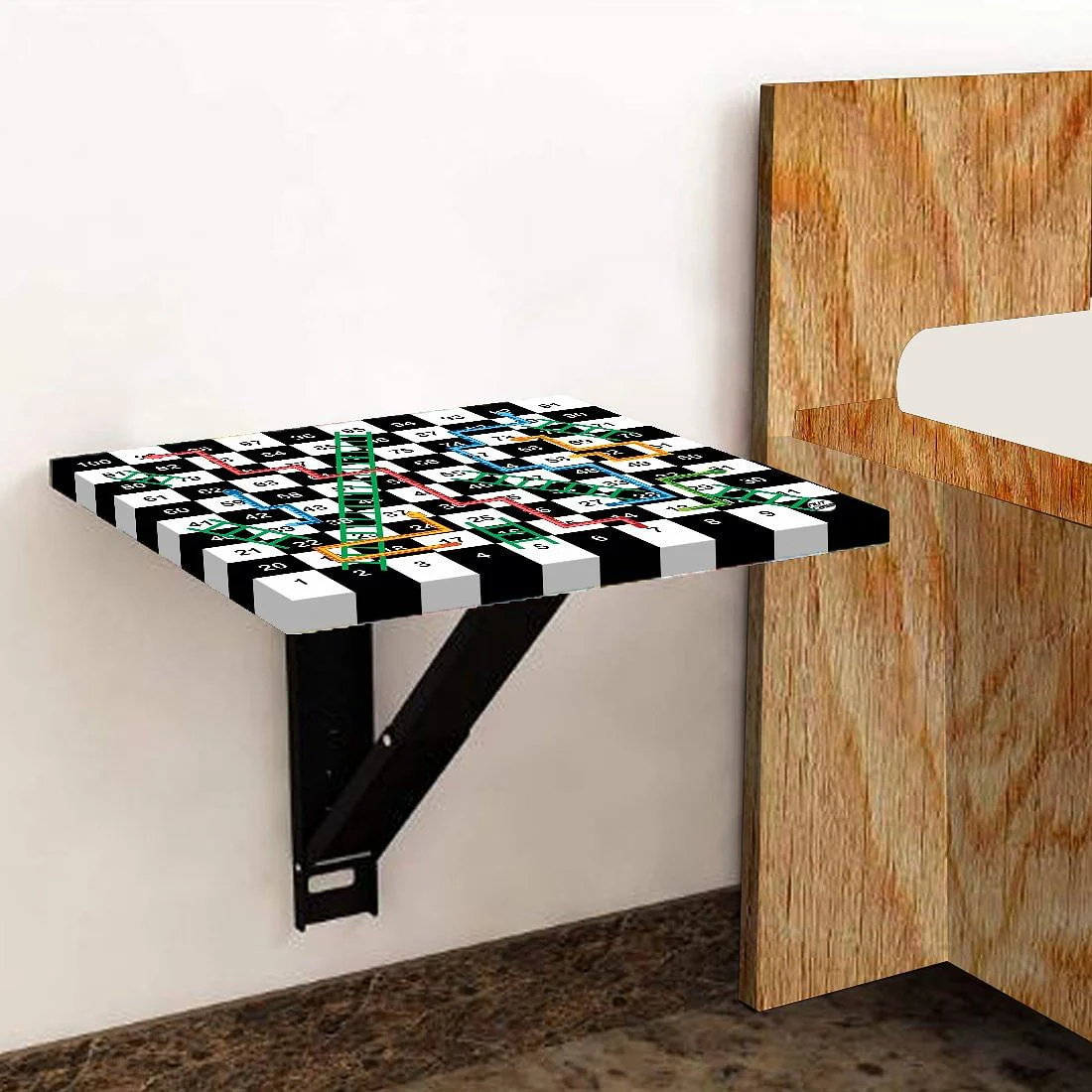 Bedside Table Foldable - Snake Ladder