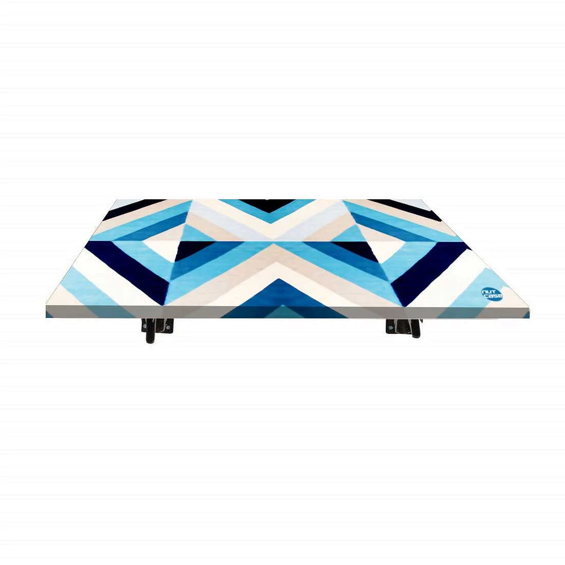 Wall Mounted Study Table for Work From Home - Blue Lines - Image 5