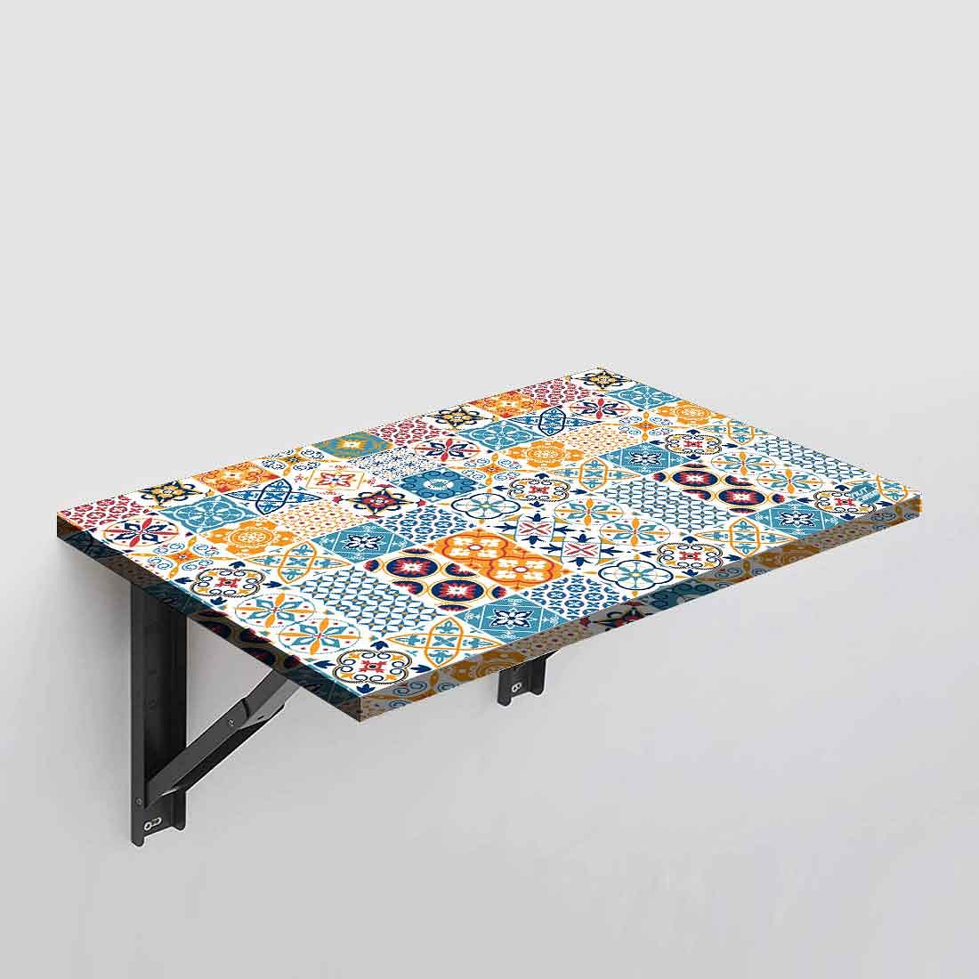 Wall Mounted Modern Work Table - Spanish Tile Style