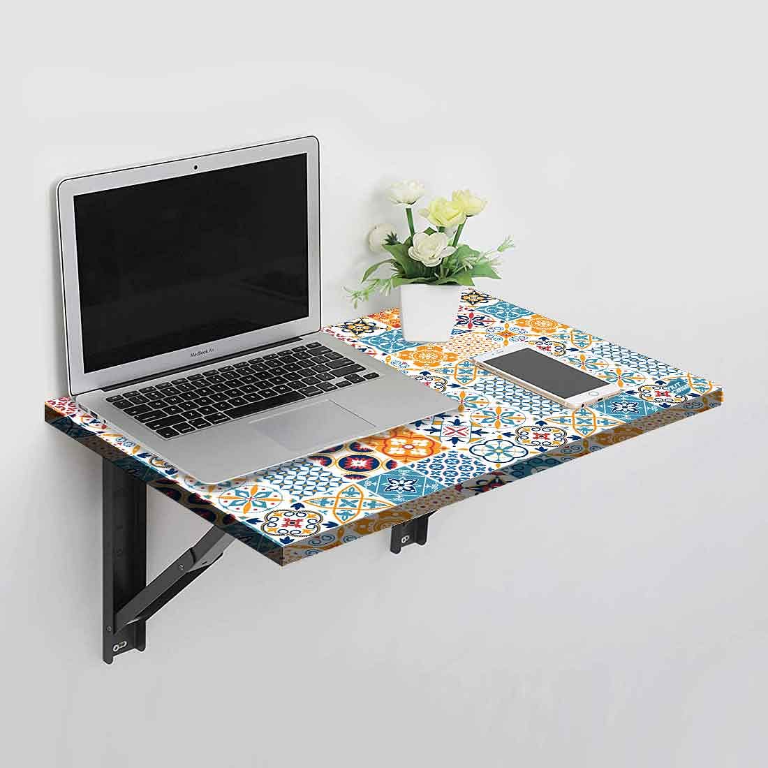 Wall Mounted Modern Work Table - Spanish Tile Style - Image 2