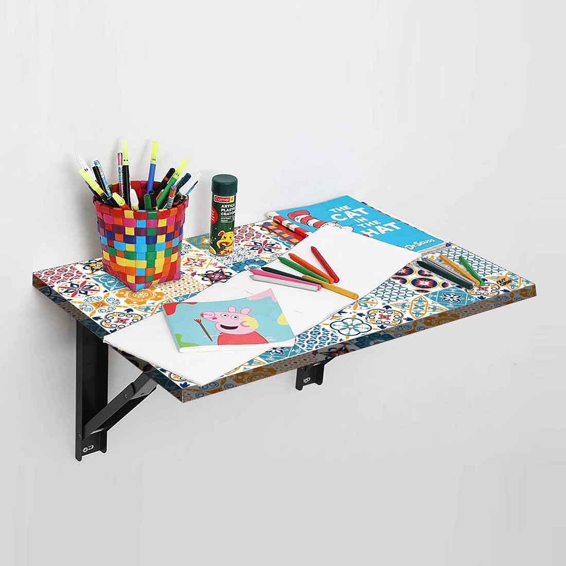 Wall Mounted Modern Work Table - Spanish Tile Style - Image 3