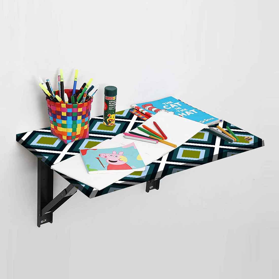 Wall Mount Study Table - Diamond Blocks - Image 3