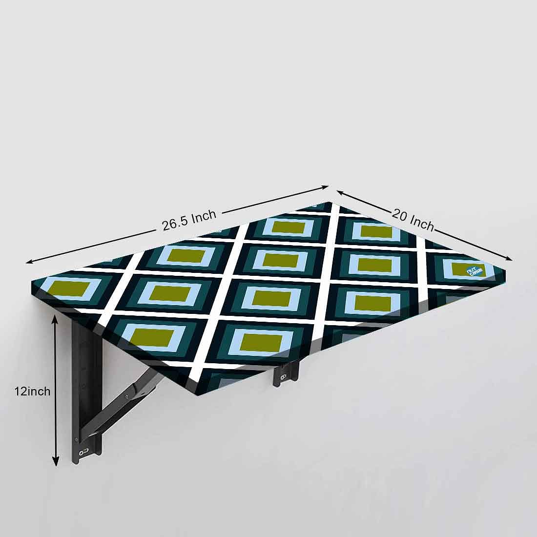 Wall Mount Study Table - Diamond Blocks - Image 4