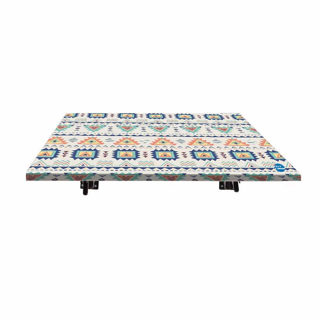 Wall Mounted Folding Study Table -  Aztec Pastel - Image 5