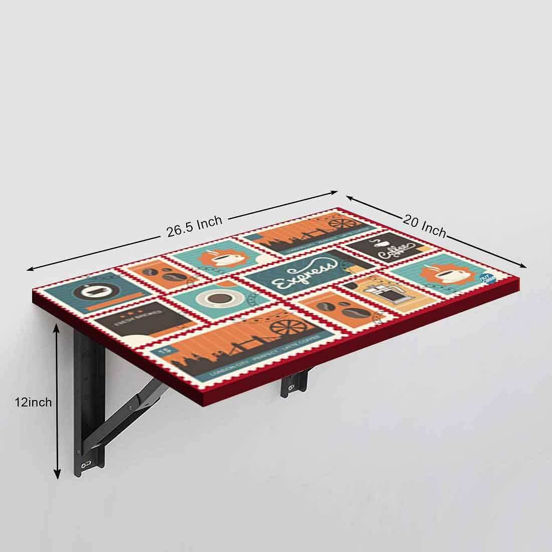 Nutcase Wall Mount Study Table - American Diner - Image 4