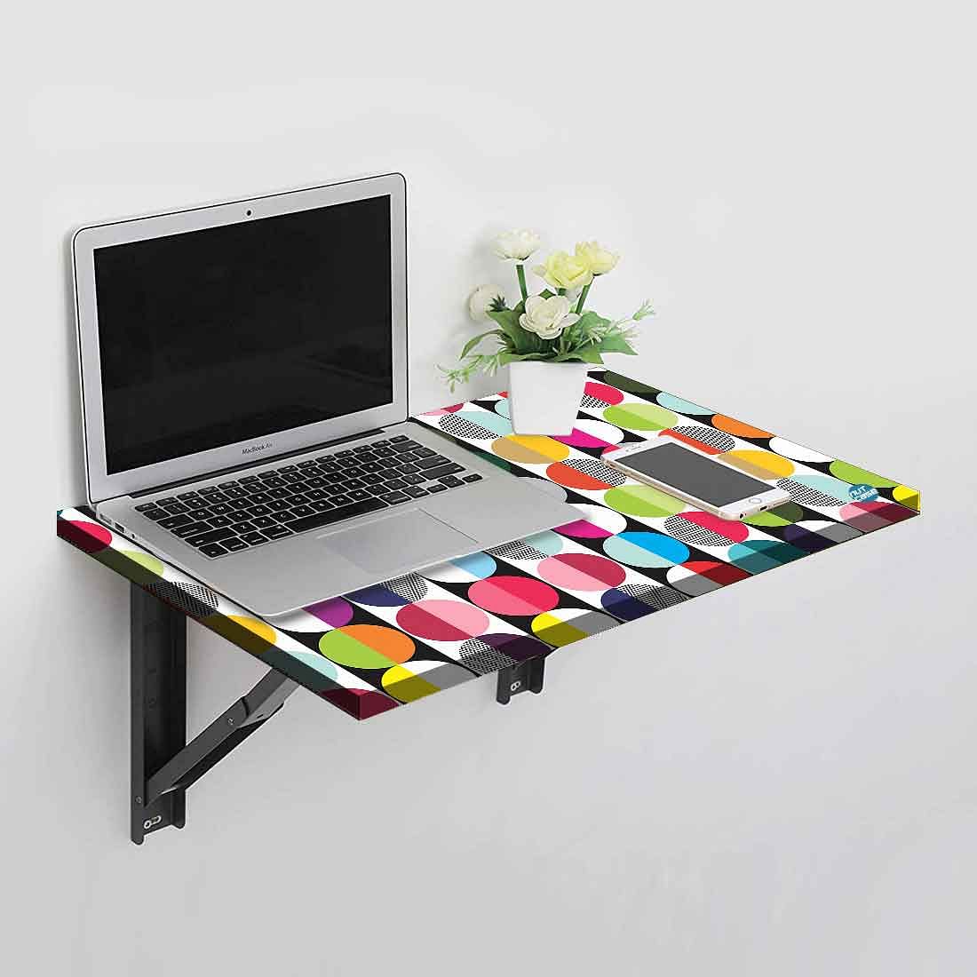 Foldable Study Table Wall Mounted -  Retro  Design - Image 2