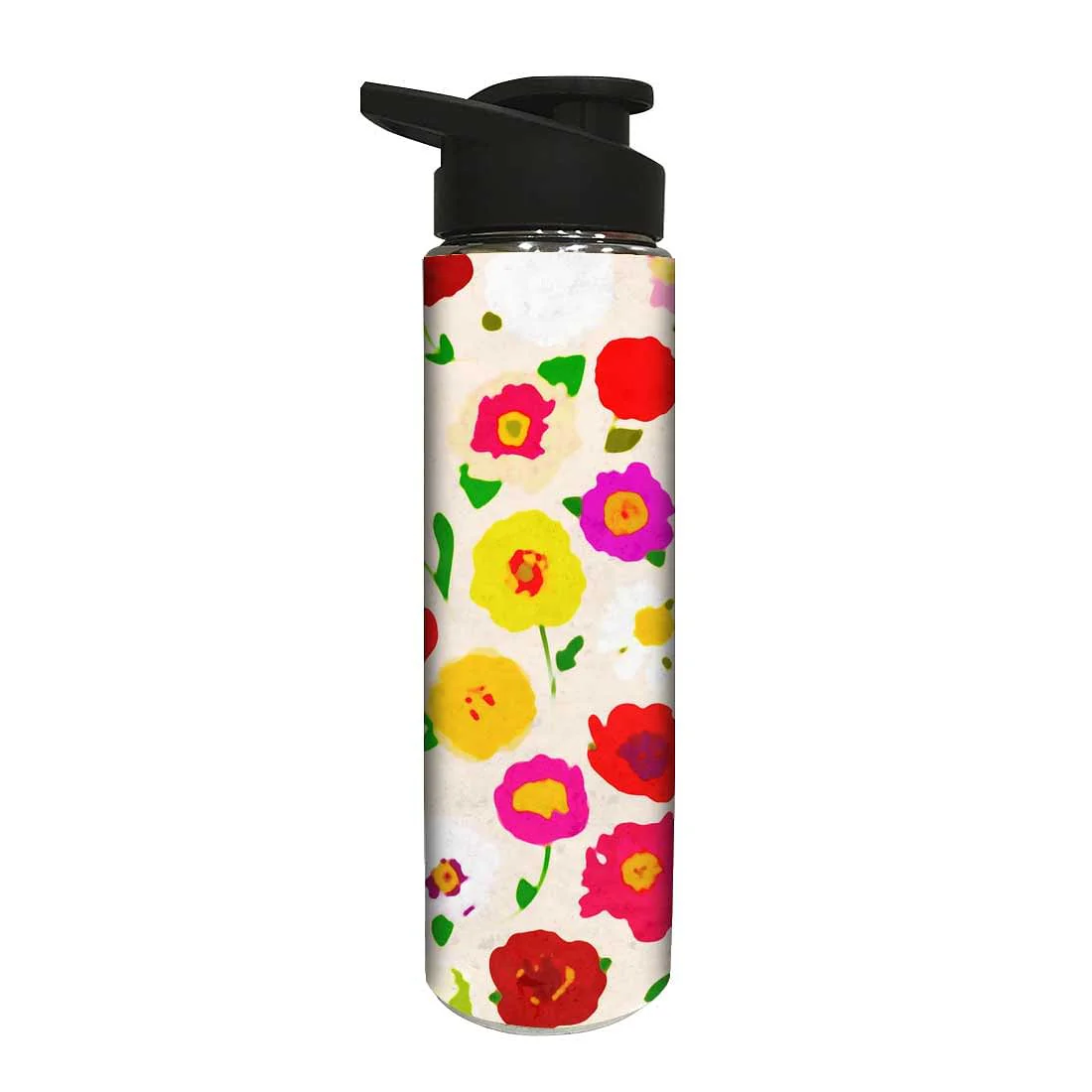 Designer Sipper Bottle for Kids - Colorful Flower - Image 2