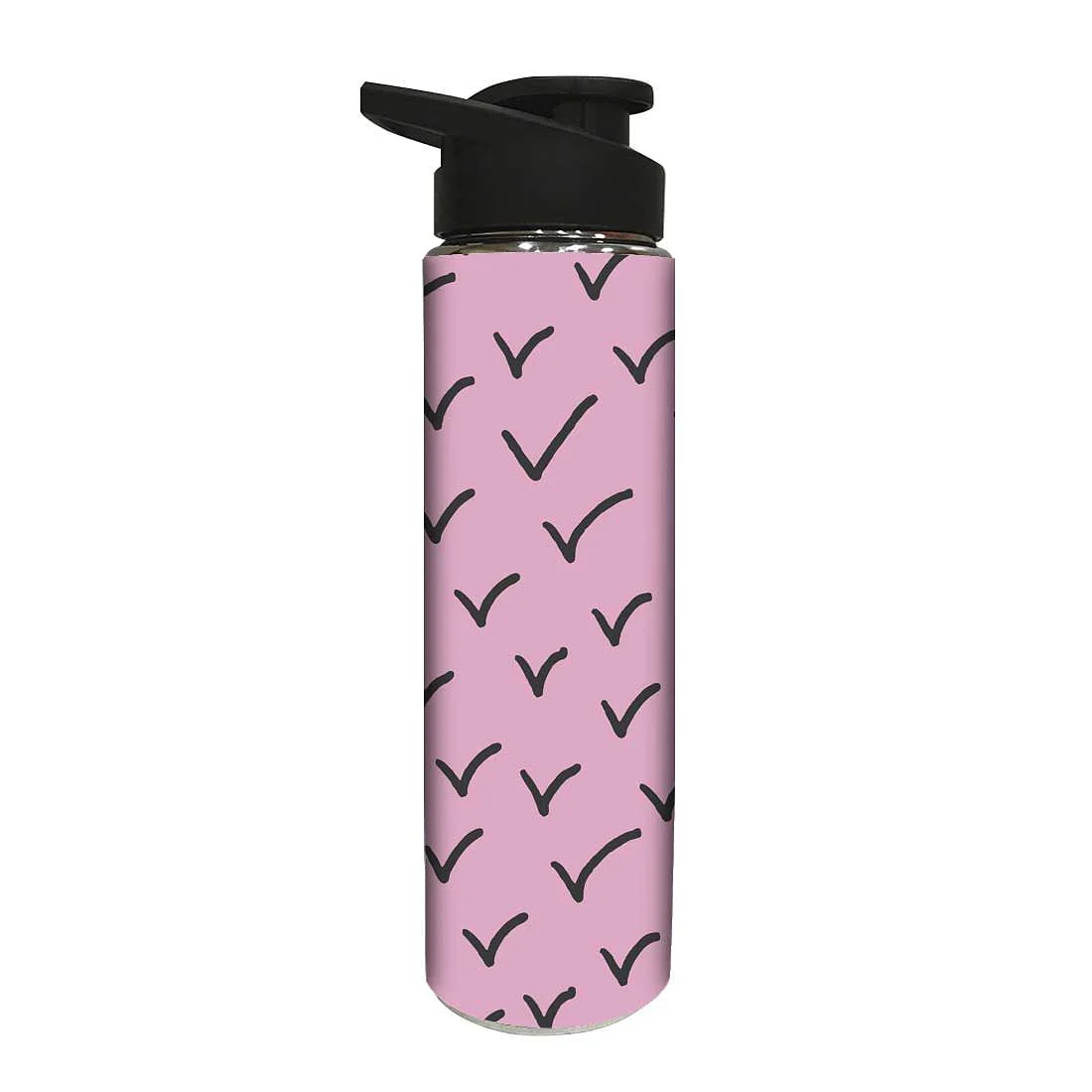 Water Bottle for Kids - Black Check Mark - Image 2