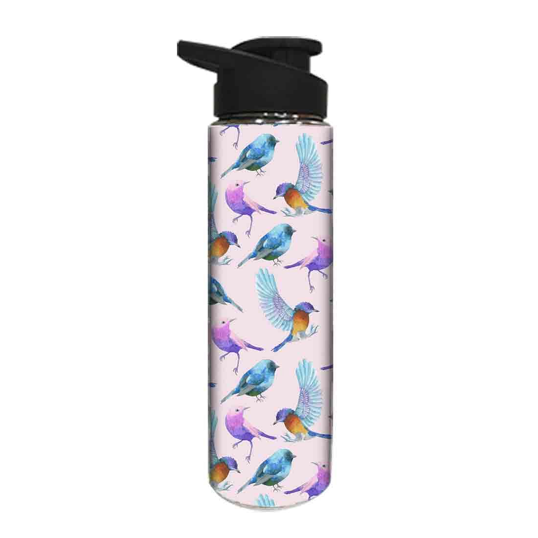 Designer Stainless Steel Sipper Bottle - Watercolor Birds - Image 2