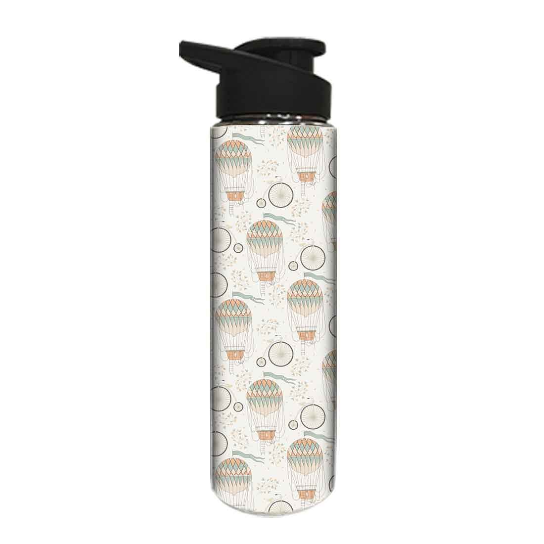 Designer Stainless Steel Water Bottle -  Air Balloon and Cycles - Image 2