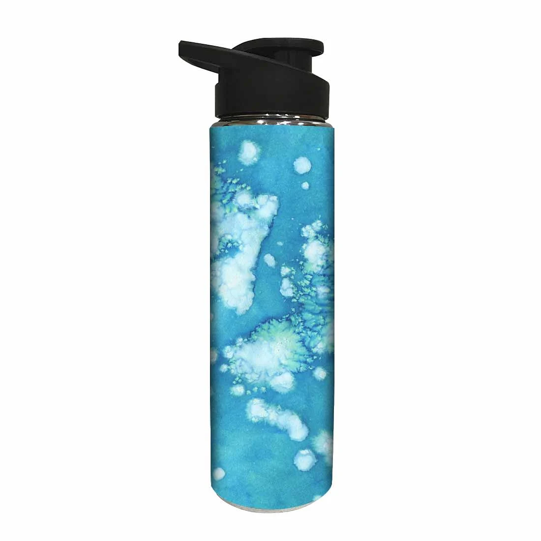 Water Bottle for Kids -  Arctic Space Light Blue Watercolor - Image 2