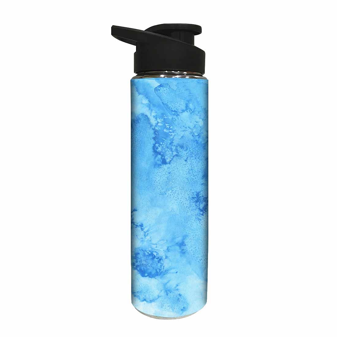 Designer Sipper Bottle for Kids -  Arctic Space Blue Watercolor - Image 2